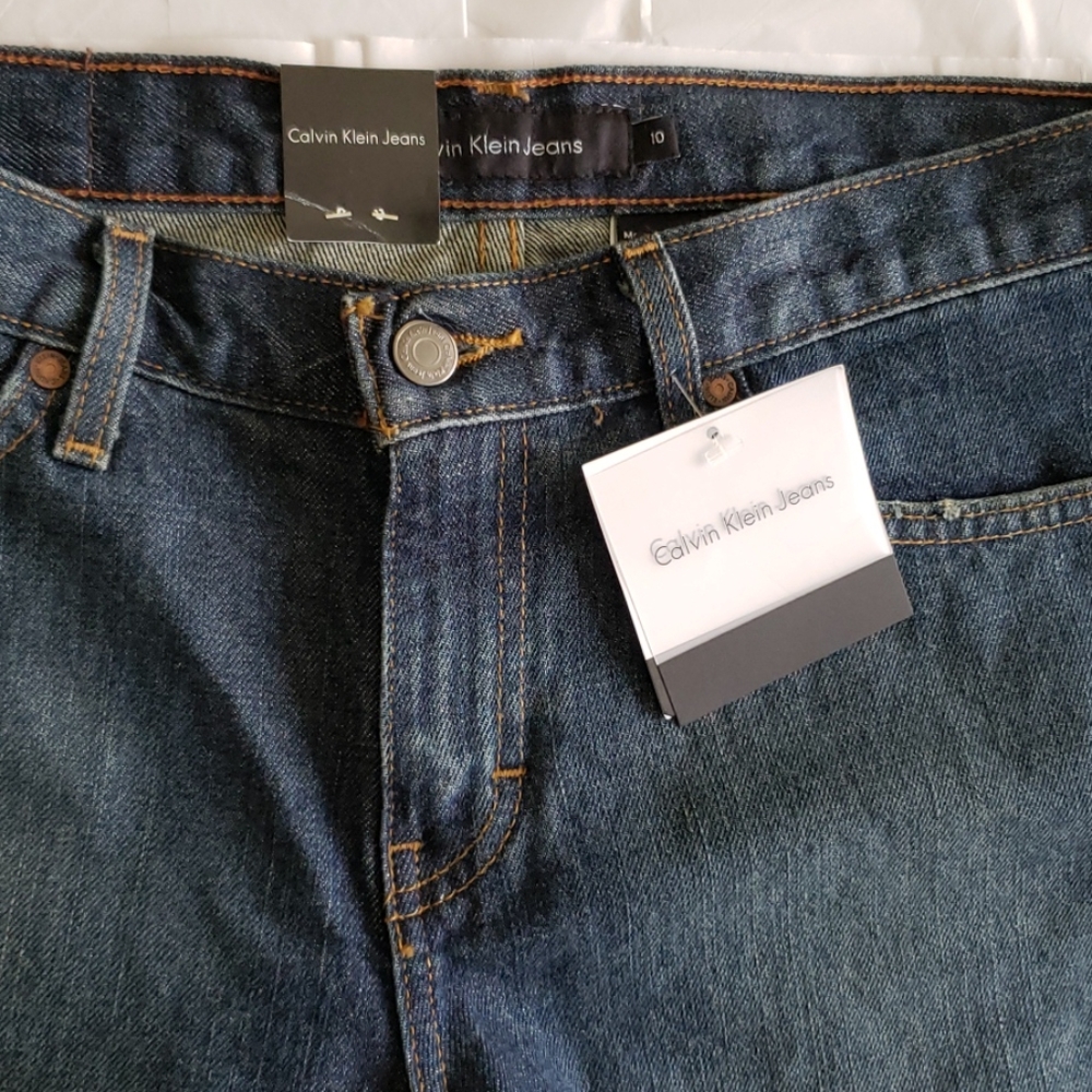 Calvin Klein Jeans NEW Side Slit Shorts Women's 10 - Picture 2 of 16